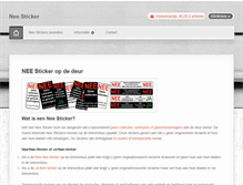 Tablet Screenshot of neesticker.com